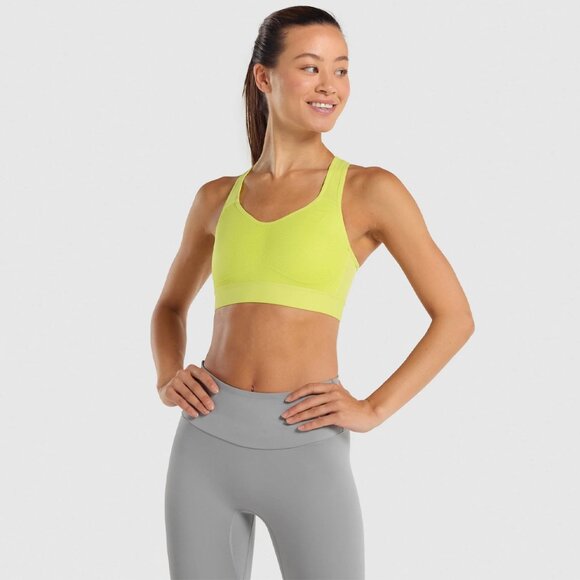 Gymshark Other - Gymshark Yellow Lightweight High Support Sports Bra size XXL